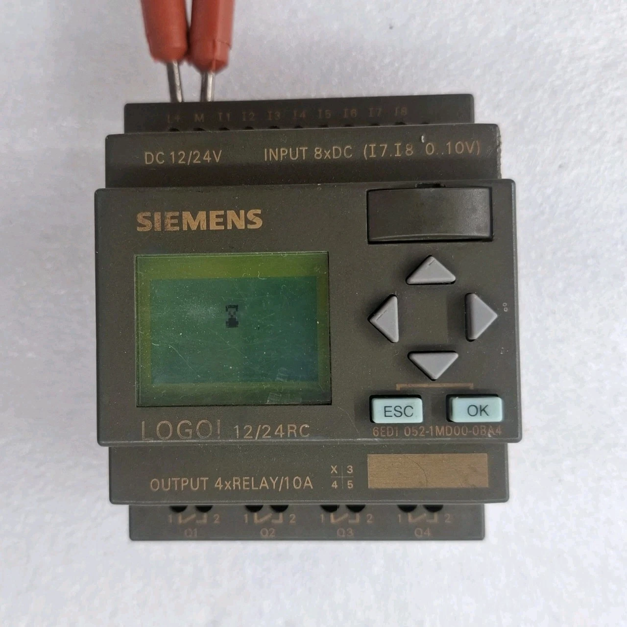 SIEMENS 6ED1052-1MD00-0BA4 LOGO 12/24RC DC 12/24V LOGIC MODULE TESTED AS PHOTO